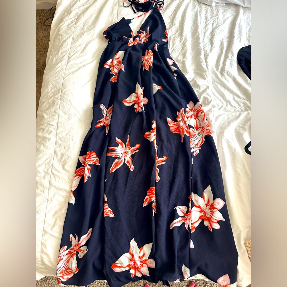 SHEIN maxi halter dress